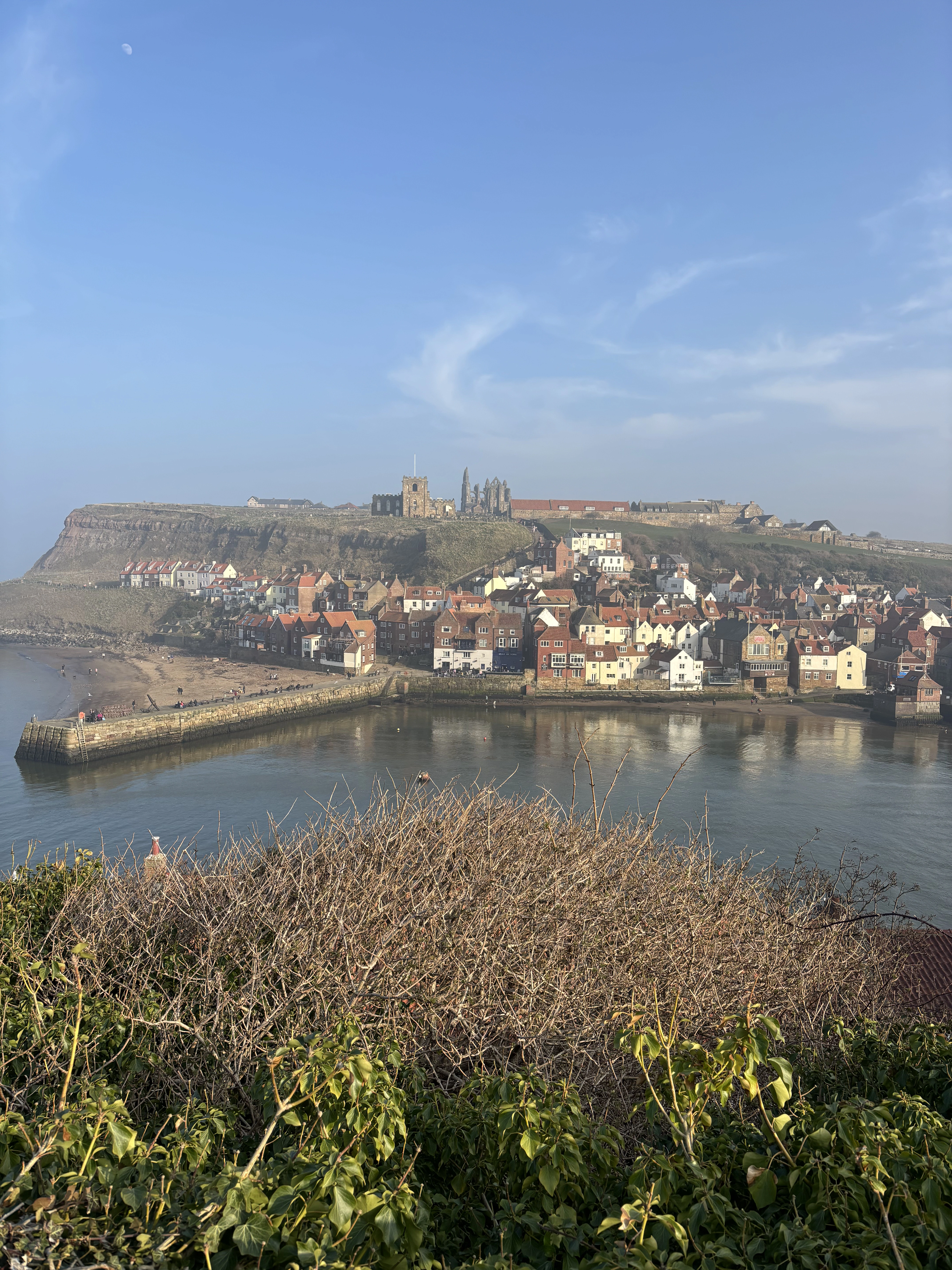Spring sunshine on the Yorkshire coast at Whitby